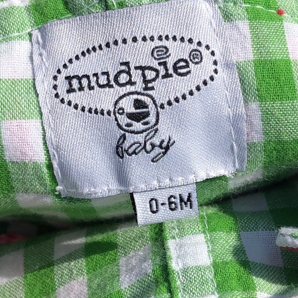 Mud Pie Baby Santa Claus Striped Christmas Overalls 0-6M - Picture 7 of 13